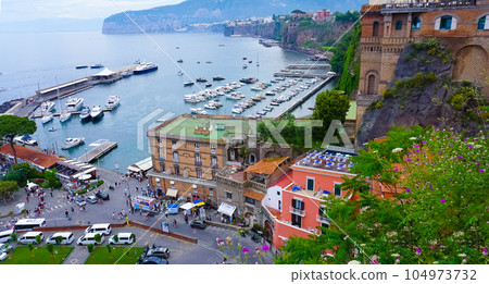 Panoramic view of Sorrento, the Amalfi Coast, Italy Panoramic view of Sorrento, the Amalfi Coast, Italy 104973732