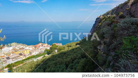 Panoramic view of Sorrento, the Amalfi Coast, Italy 104973756