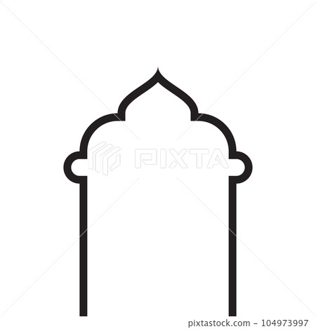 Muslim abstract greeting banners. Islamic icon Muslim abstract greeting banners. Islamic icon 104973997