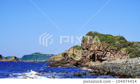 Misaki fault showing crustal movements in Iki, Nagasaki Prefecture Misaki fault showing crustal movements in Iki, Nagasaki Prefecture 104974454