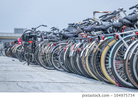 Second Level of the Bike Parking near Amsterdam Central Station 104975734