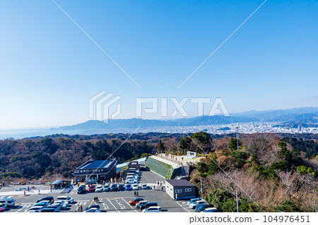 [靜岡的風景] 從日本平看到的景色（靜岡市中心方向） 104976451