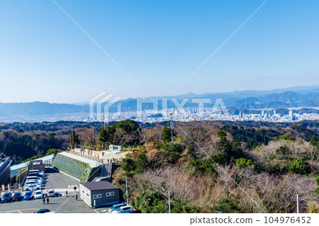 [靜岡的風景] 從日本平看到的景色（靜岡市中心方向） 104976452