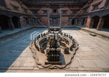 A landscape around Patan Durbar Square, Kathmandu Valley, Nepal. A landscape around Patan Durbar Square, Kathmandu Valley, Nepal. 104976737