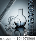 Laboratory dishes on the table 104976909
