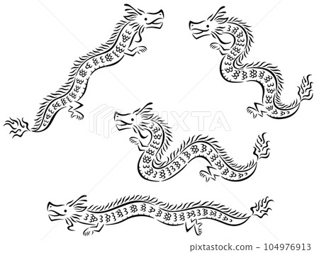 龍線畫插圖集 龍線畫插圖集 104976913