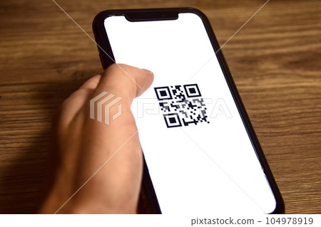 二維碼和無現金支付圖片 二維碼和無現金支付圖片 104978919