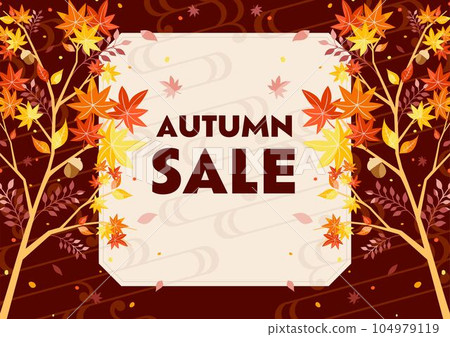 Autumn leaves sale background frame 6 104979119