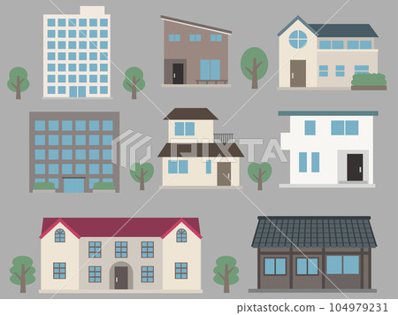 cute building illustration 104979231