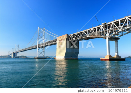 [Kagawa Prefecture] Seen from Seto Ohashi Memorial Park (Seto Ohashi Bridge) 104979311