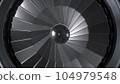Aircraft turbine. Jet engine. Aviation concept. 3d illustration 104979548
