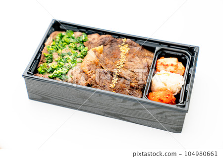 Kuroge Wagyu Beef Salt Kalbi Bento 104980661