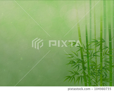 有竹葉和陰影的風景 104980735