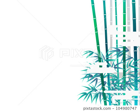 Landscape with bamboo leaves and shadows Landscape with bamboo leaves and shadows 104980747