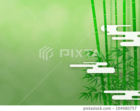 有竹葉和陰影的風景 104980757