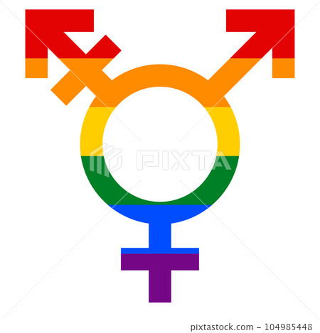Transgender symbol icon sign 104985448