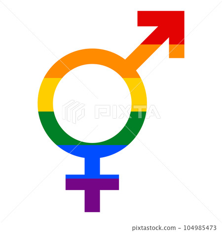 Transgender symbol icon sign 104985473
