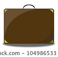 Suitcase vector icon isolated on transparent or white background 104986533