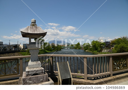 盛岡的春天 北上川沿岸的風景 104986869
