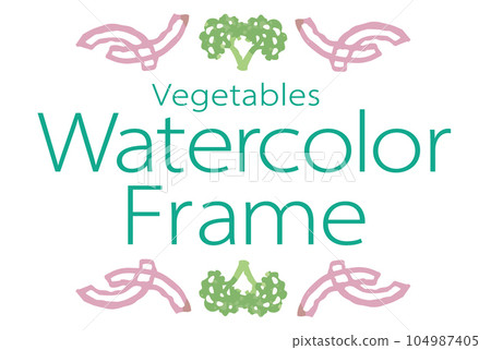 使用蔬菜插圖進行隔斷和裝飾的設計。水彩風格,矢量素材。 使用蔬菜插圖進行隔斷和裝飾的設計。水彩風格,矢量素材。 104987405
