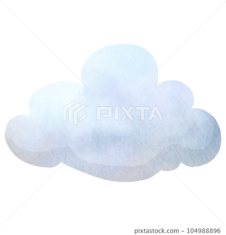 Dreamy Watercolor Clouds 104988896