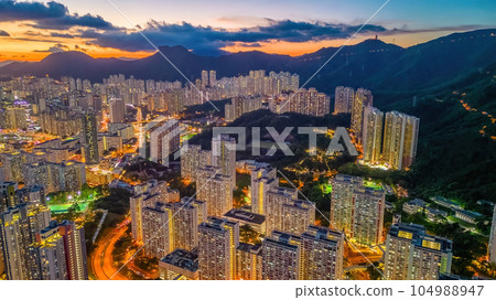 July 12 2023 the estate at the Kowloon bay, Hong kong July 12 2023 the estate at the Kowloon bay, Hong kong 104988947
