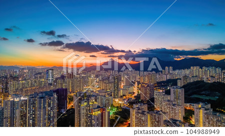 July 12 2023 the estate at the Kowloon bay, Hong kong 104988949