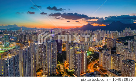 July 12 2023 the estate at the Kowloon bay, Hong kong July 12 2023 the estate at the Kowloon bay, Hong kong 104988950
