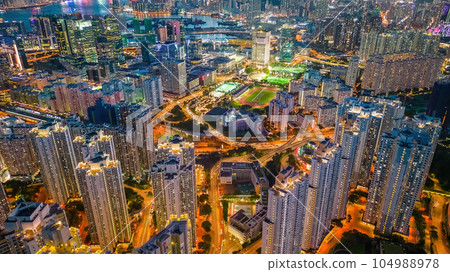 July 12 2023 the estate at the Kowloon bay, Hong kong July 12 2023 the estate at the Kowloon bay, Hong kong 104988978