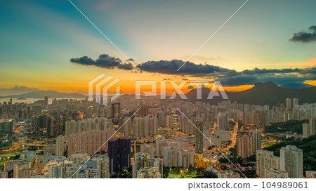 Breathtaking panoramic view of Kowloon from Ping Shan, July 12 2023 104989061