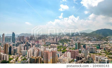 the west of Kowloon Peninsula, vibrant neighborhood July 14 2023 the west of Kowloon Peninsula, vibrant neighborhood July 14 2023 104989143