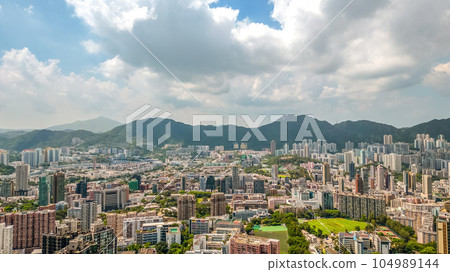 a prestigious and upscale residential area in Hong Kong 104989144