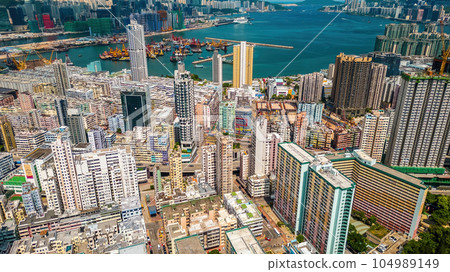 July 14 2023, Charming To Kwa Wan, a vibrant neighborhood in Hong Kong 104989149