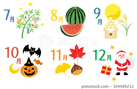 日曆年度事件圖圖標後半部分 日曆年度事件圖圖標後半部分 104989212