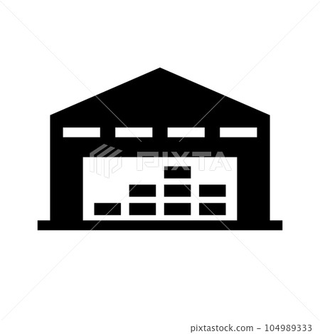 Distribution center / warehouse silhouette 104989333