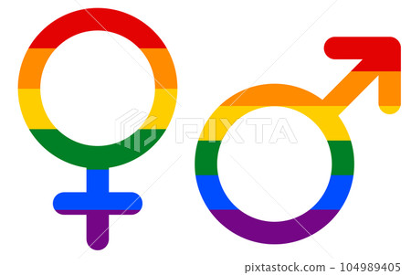 Male female symbol icon symbol Male female symbol icon symbol 104989405