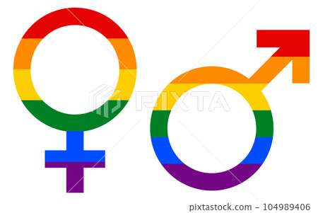 Male female symbol icon symbol Male female symbol icon symbol 104989406
