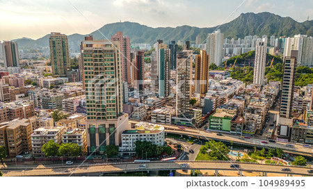 the Kowloon City District, an eclectic neighborhood in the heart of HK, July 14 2023 104989495