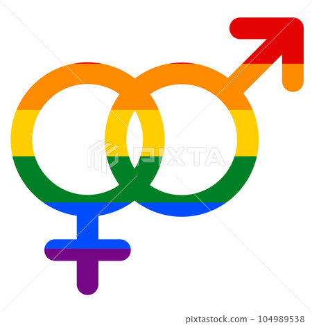 Male female symbol icon symbol 104989538