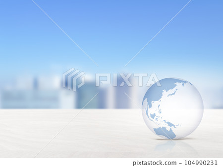 Image background of the city and the earth Image background of the city and the earth 104990231