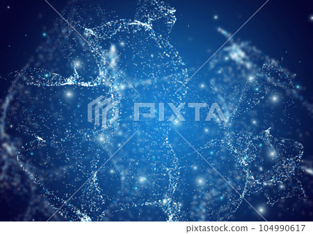 Digital image of light particles Digital image of light particles 104990617