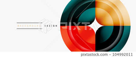 Circle abstract background. Wallpaper, banner, background, landing page, wall art, invitation, print, poster Circle abstract background. Wallpaper, banner, background, landing page, wall art, invitation, print, poster 104992011