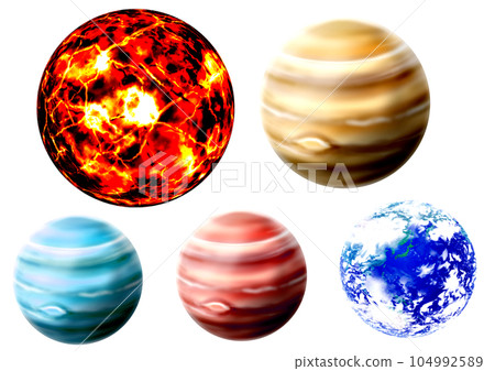 planet stamp 104992589