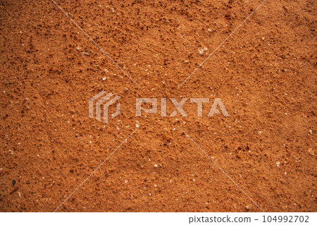 Old  brick wall red plaster texture can be used as a background wallpaper 104992702