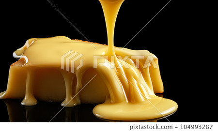 Melted cheese "AI-generated image" 104993287