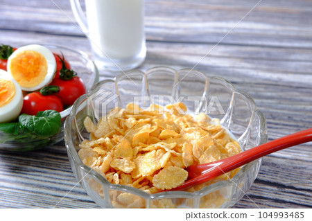 Today's Breakfast Conflakes and Eggs (11) Today's Breakfast Conflakes and Eggs (11) 104993485
