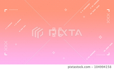 Cute dot picture delivery screen background decoration illustration frame pixel sunset image Cute dot picture delivery screen background decoration illustration frame pixel sunset image 104994158