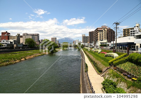 盛岡的春天 北上川沿岸的風景 盛岡的春天 北上川沿岸的風景 104995298