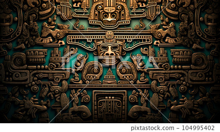 古代壁畫遺址圖像背景“AI生成圖像” 104995402