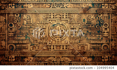 古代壁畫遺址圖像背景“AI生成圖像” 104995404